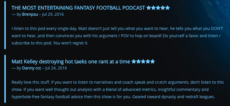 fantasy football podcast