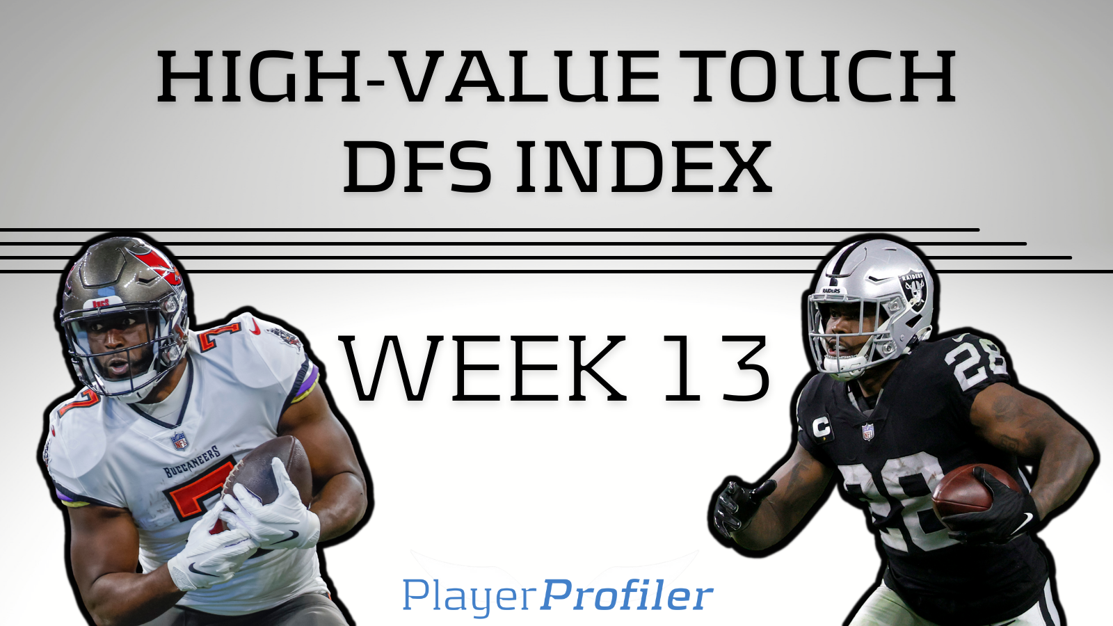 RotoUnderworld High Value Touch DFS Index - Week 13
