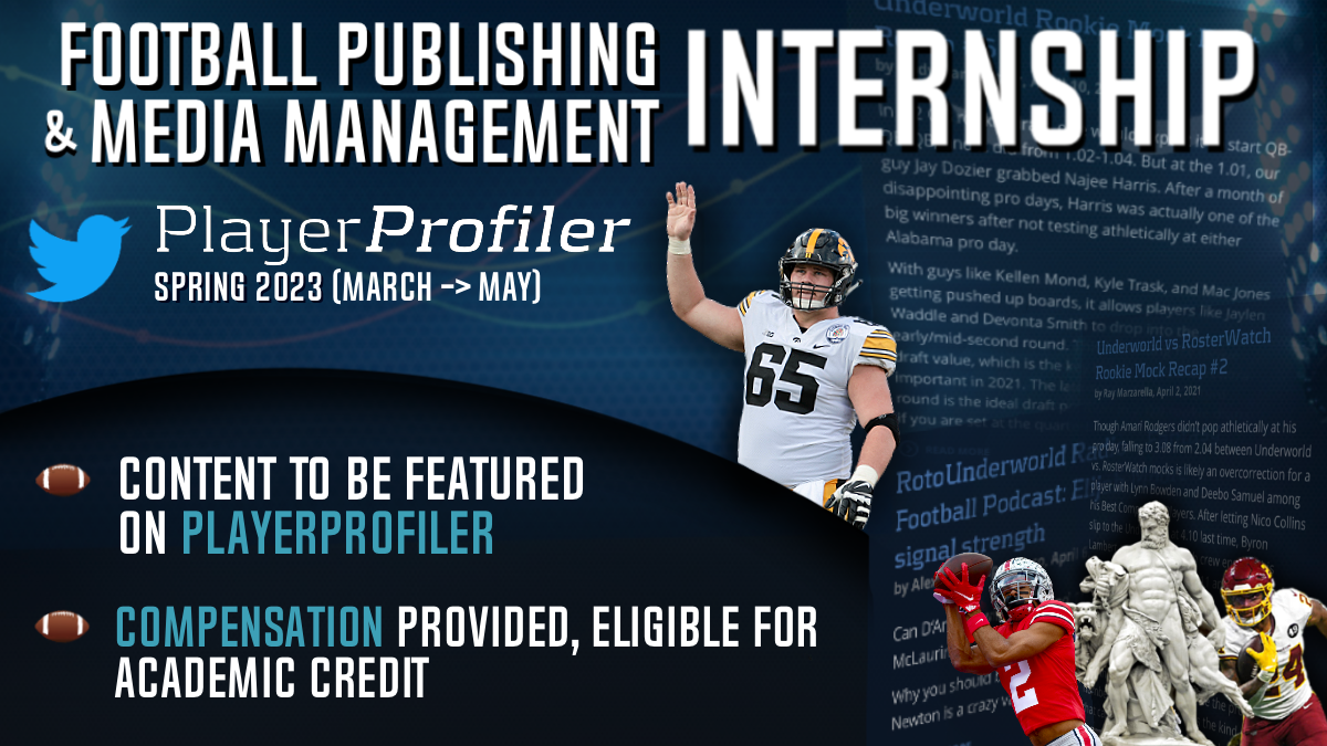 Football Publishing and Media Management Internship (Spring 2023)