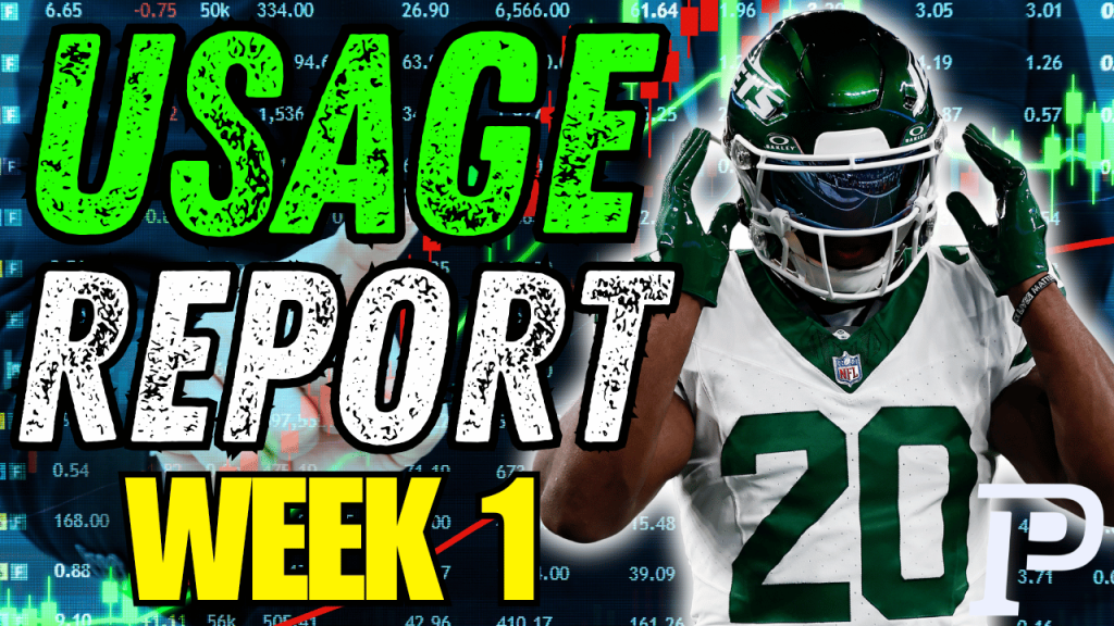 Week 1 Fantasy Football Usage Report: Football is Back! | PlayerProfiler