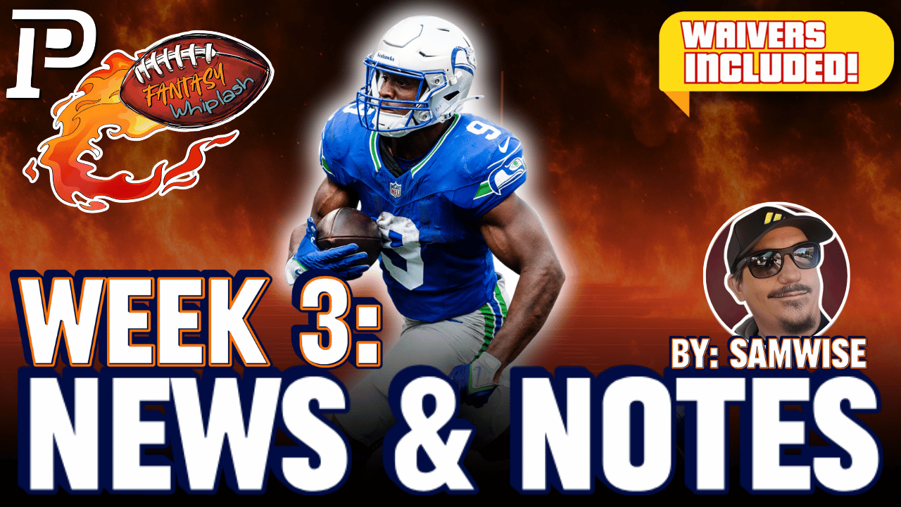 Week 3 Fantasy Football Injuries, News