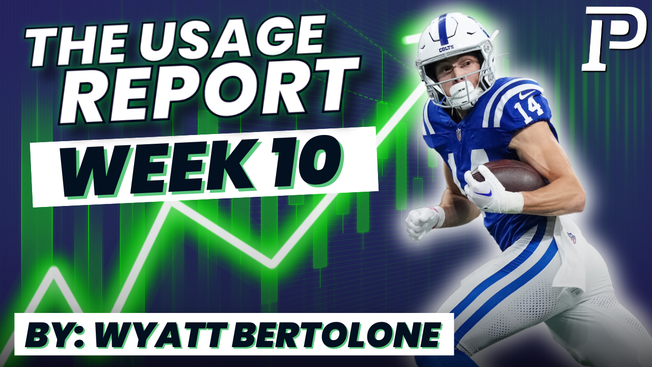 Fantasy Football Usage Report Week 10