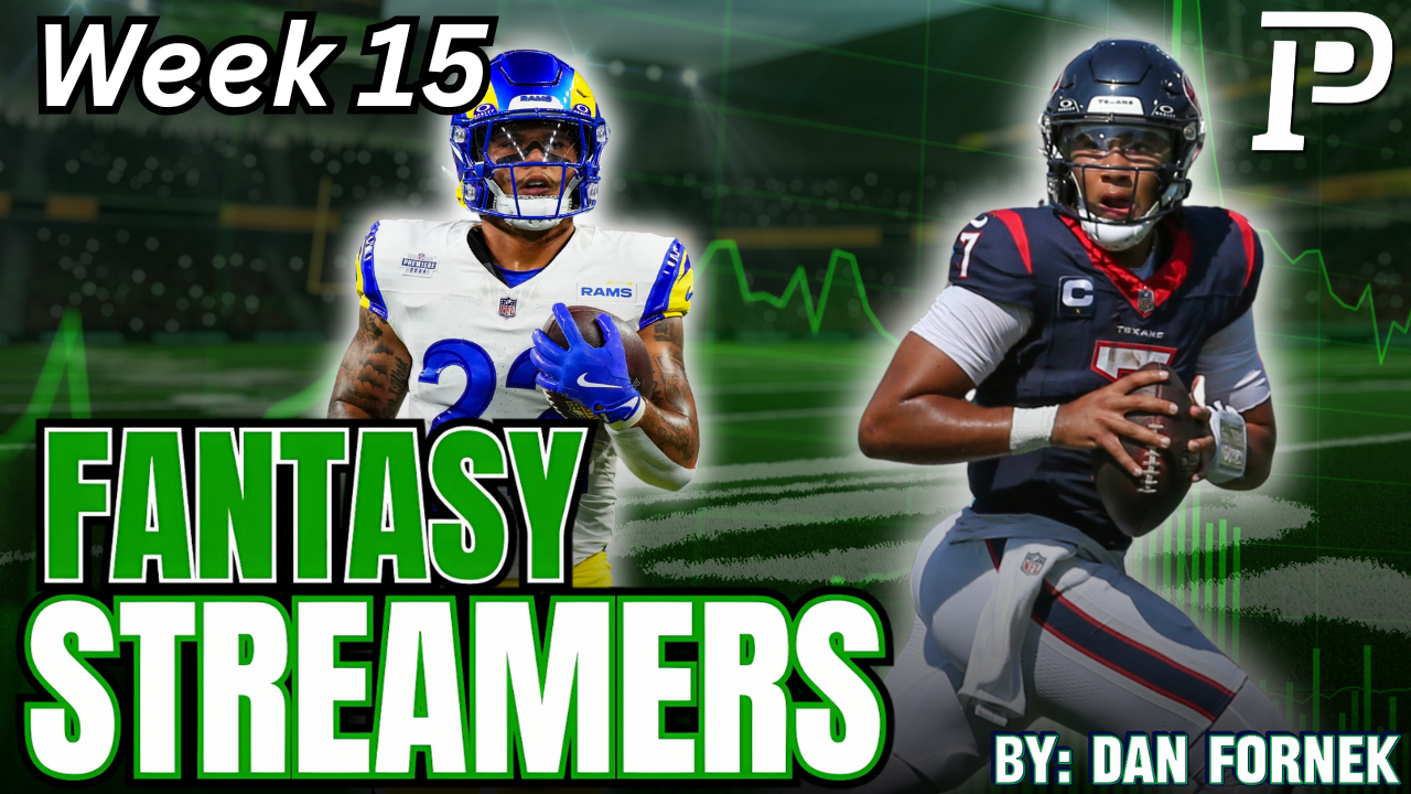 Fantasy Football Streaming Options Week 15