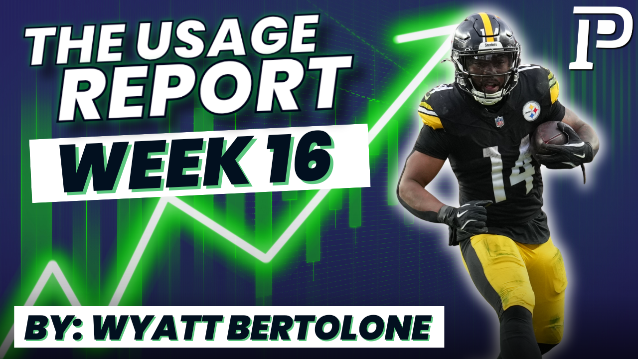 Fantasy Football Usage Report Week 16