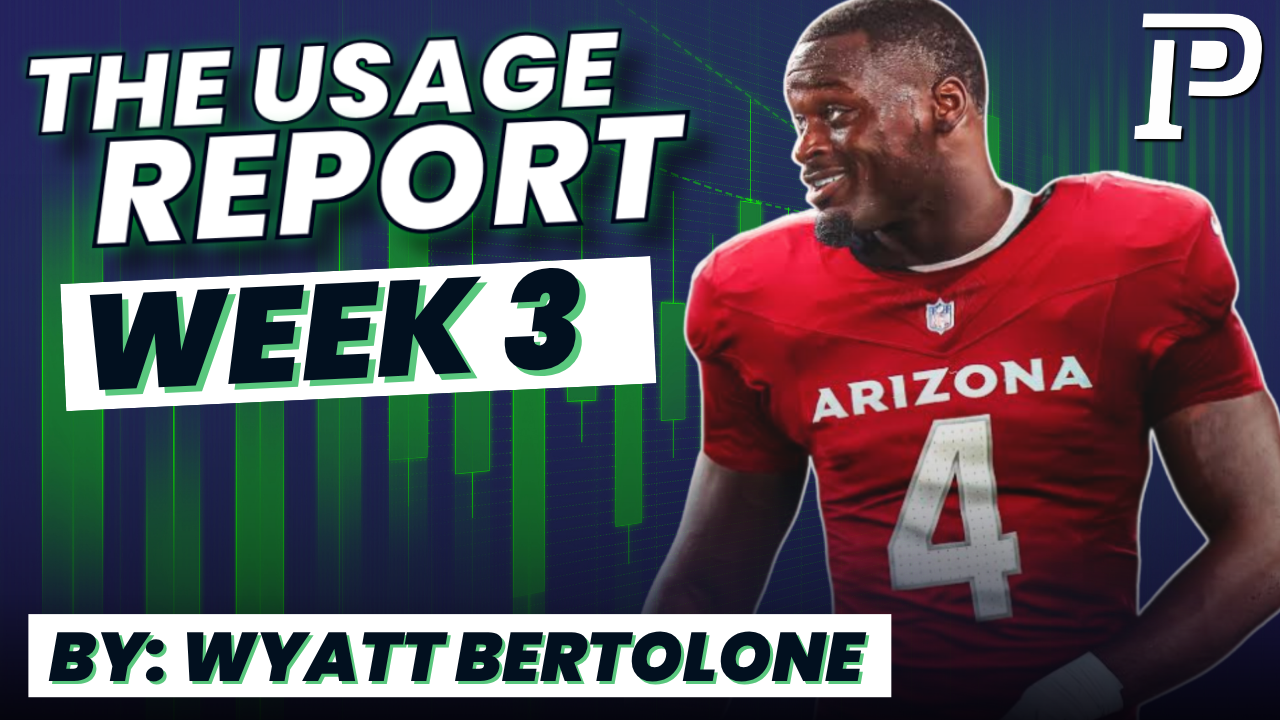 The Fantasy Football USAGE Report | Week 3, 2026