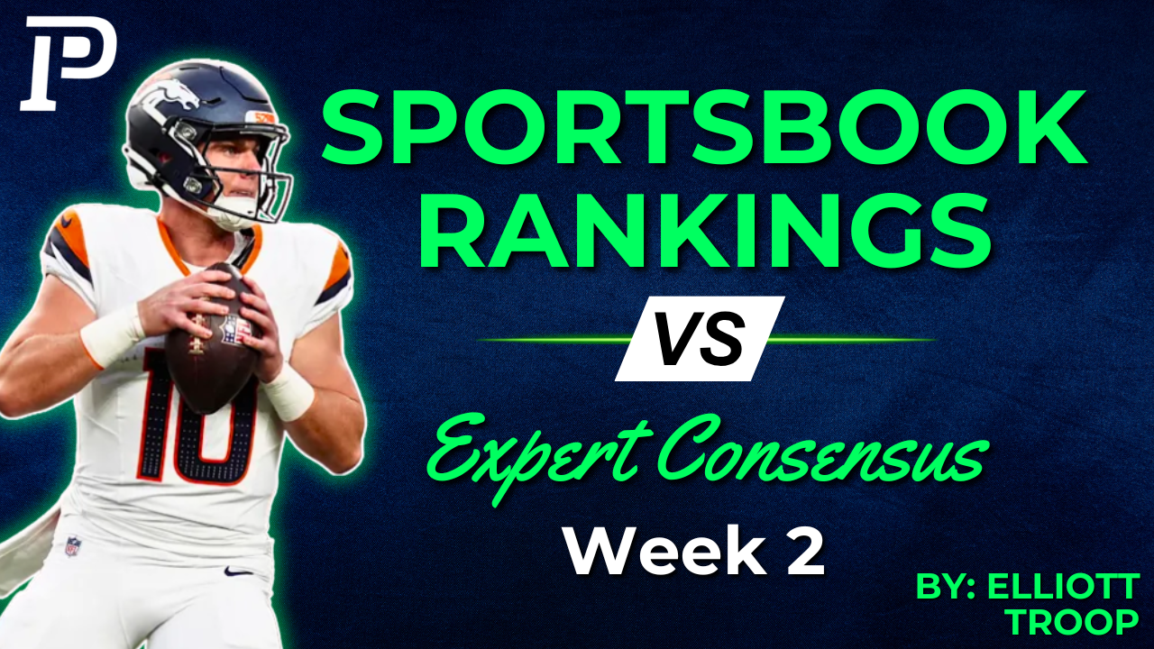 Sportsbook Rankings vs Expert Consensus Wars: Week Two